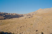 Nemrut Dagi Milli Parki, the tomb of King  Antiochos I, the 50 m artificial mound is constructrd on the highest peak of the area (2150 m.)